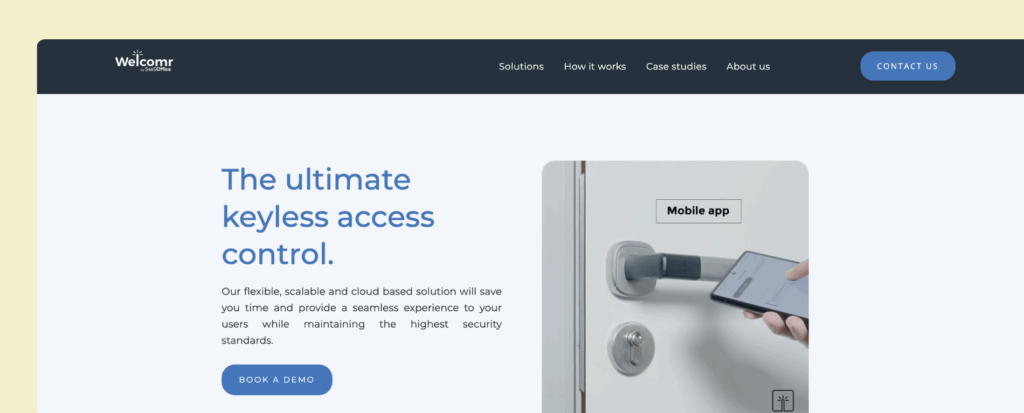 Best door access control systems - Welcomr.