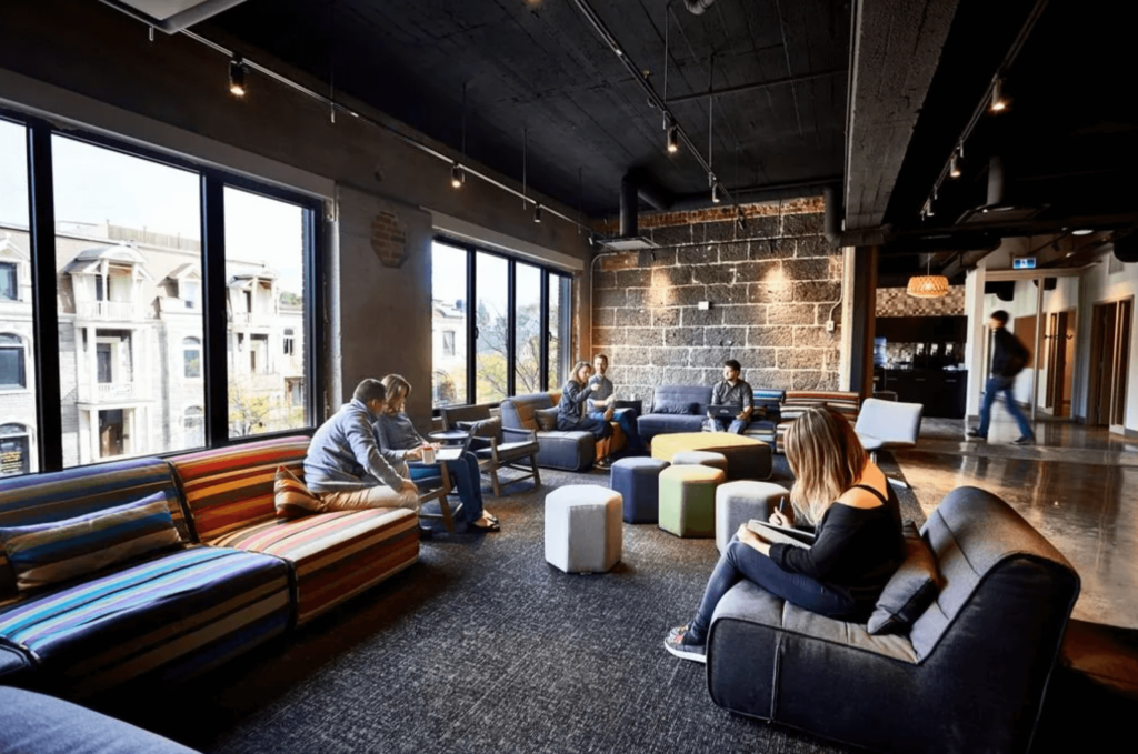 Montreal Cowork - Coworking space design examples.
