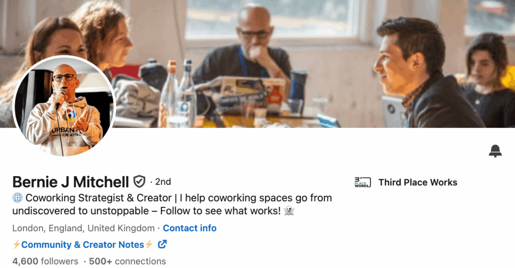 Bernie J Mitchell - coworking influencers.