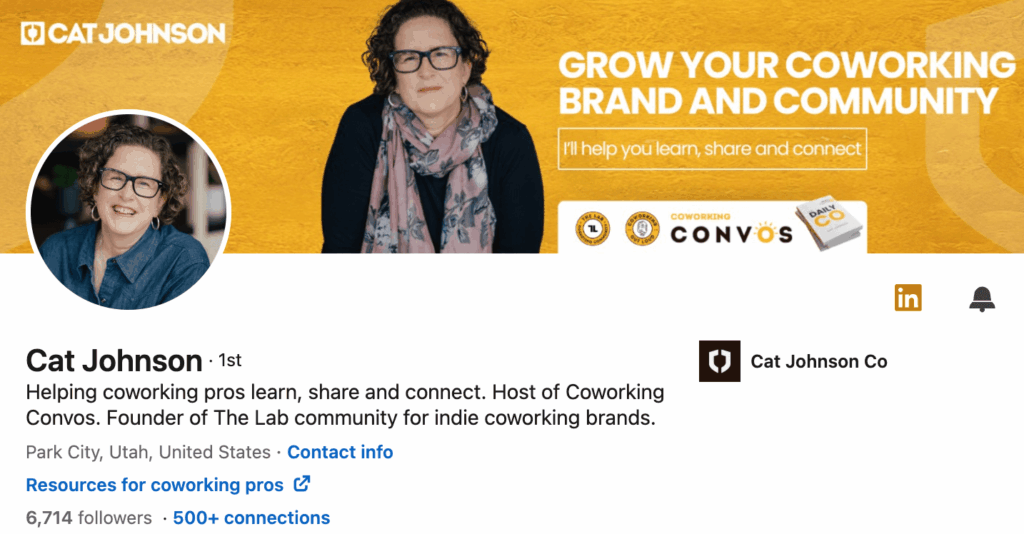 Cat Johnson - coworking influencers.