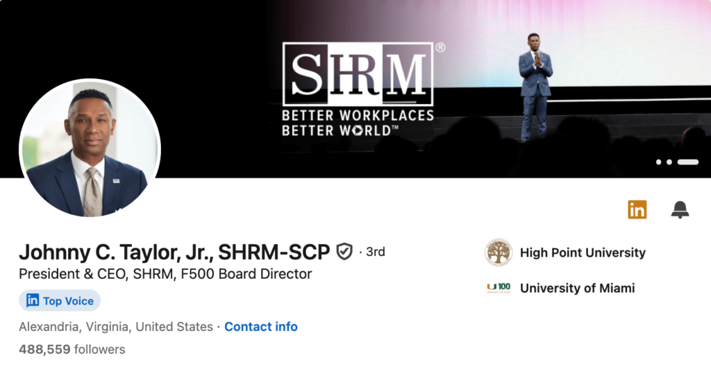 Johnny C Taylor - hybrid work influencers list.