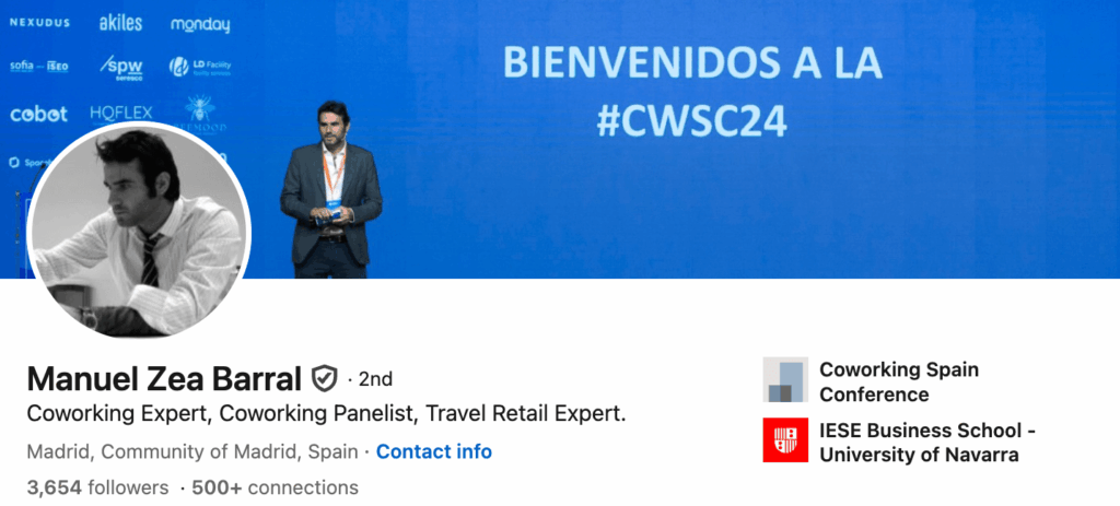Manuel Zea Barral - coworking influencers.