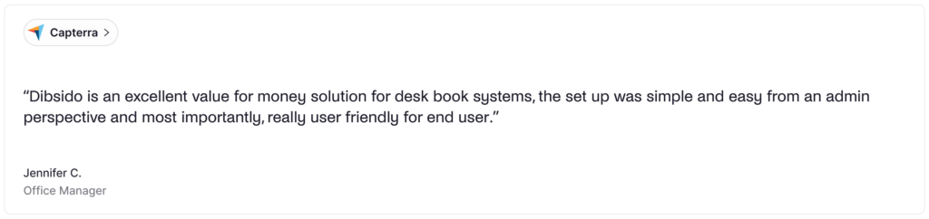 Dibsido - positive user review.