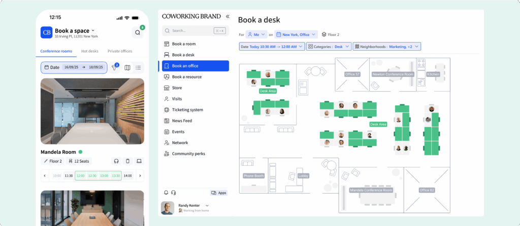 Coworking space booking with Archie.