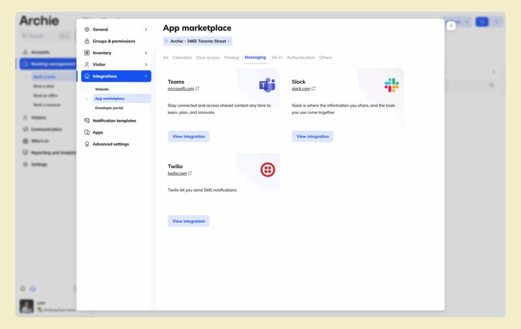 Archie - Twilio integration.