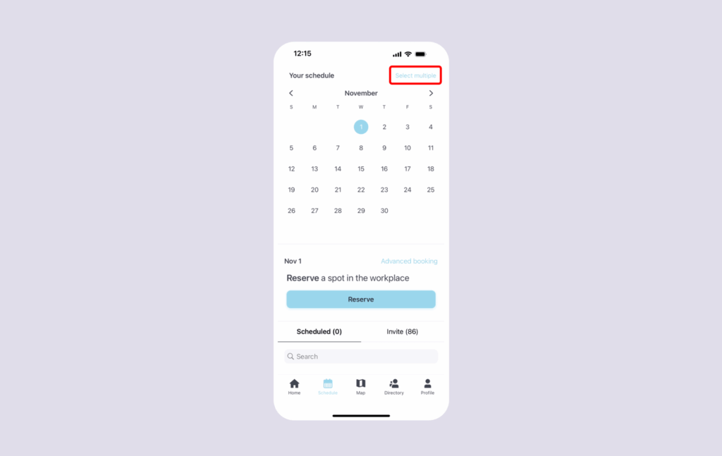 Envoy features - recurring desk booking.