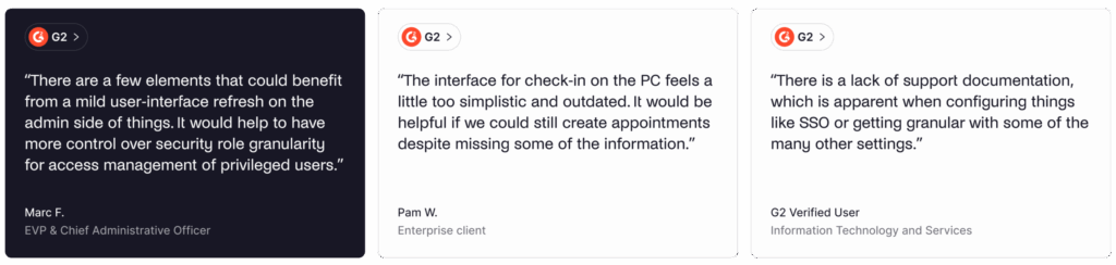 Lobbytrack - negative user reviews.