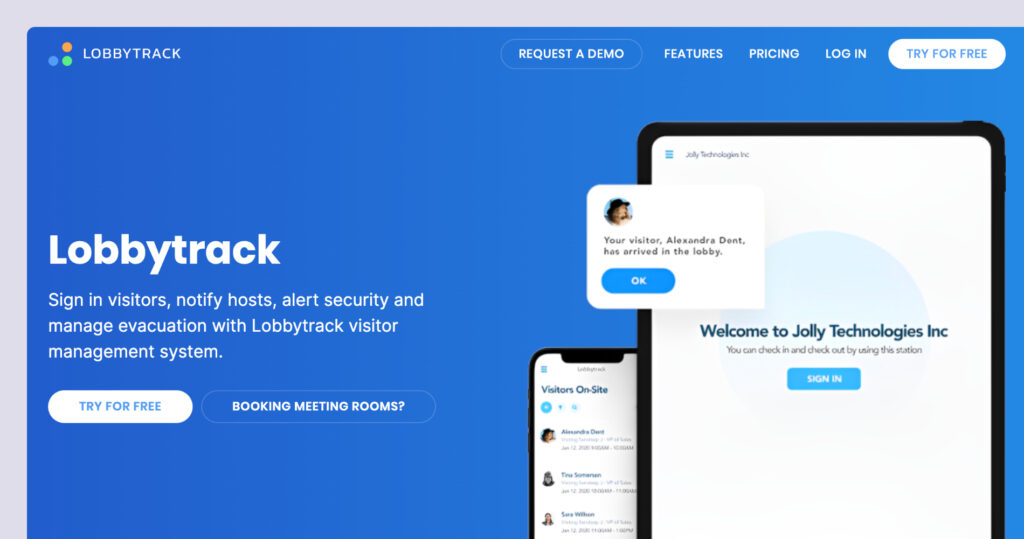 Lobbytrack - website screenshot.