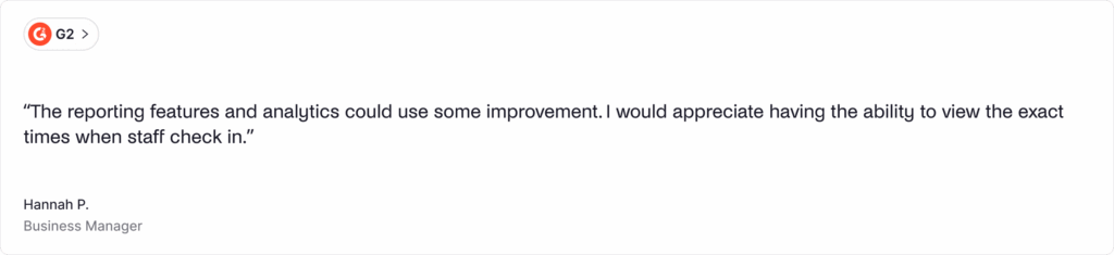 Deskbird - negative G2 review.