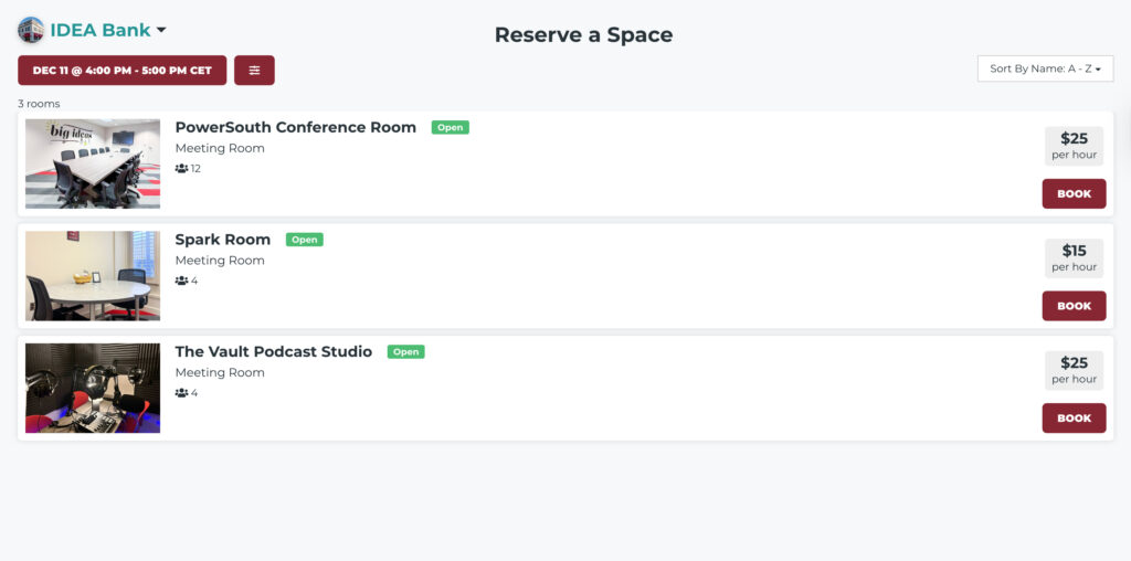 Coworks - coworking client portal example.