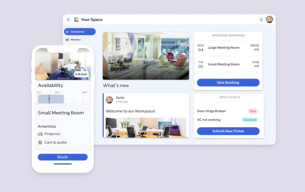 OfficeRnD Flex UI at a glance.