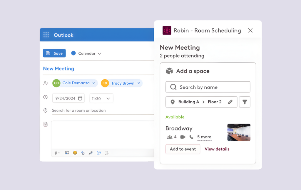 Robin room scheduling.