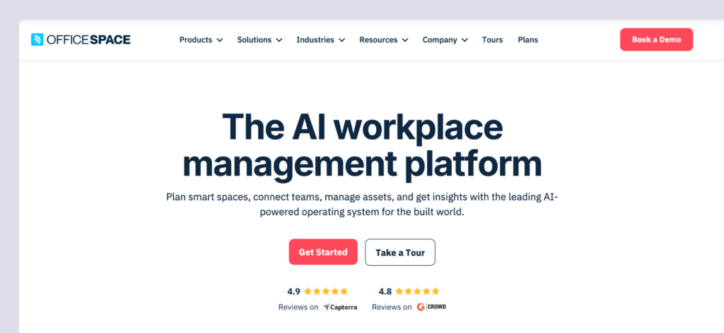 OfficeSpace software website.