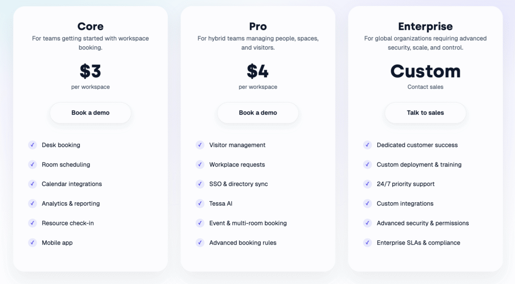 Tactic pricing plans update.