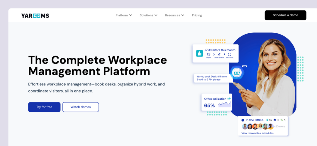 YAROOMS software website.